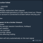 MetaTrader order submission error